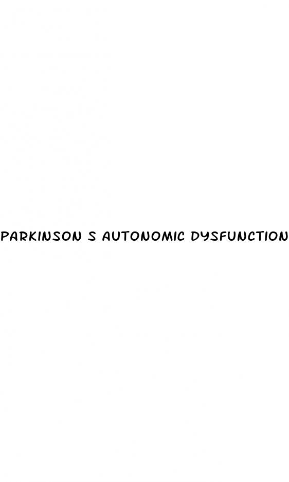 parkinson s autonomic dysfunction blood pressure