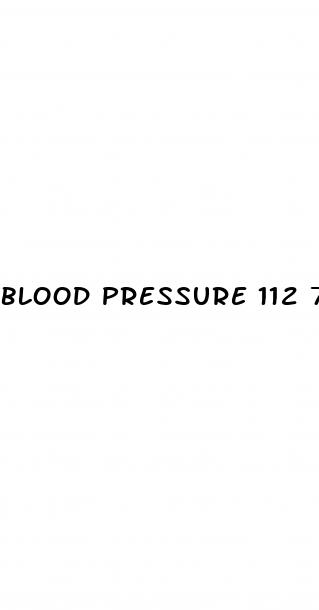 blood pressure 112 72