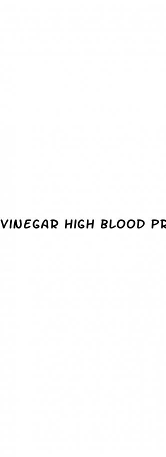 vinegar high blood pressure dr oz
