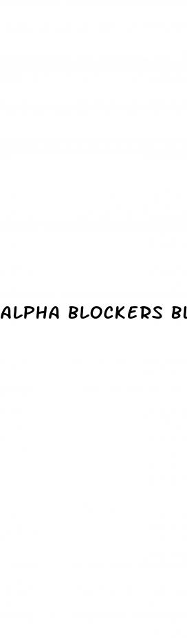 alpha blockers blood pressure