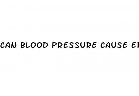 can blood pressure cause erectile dysfunction