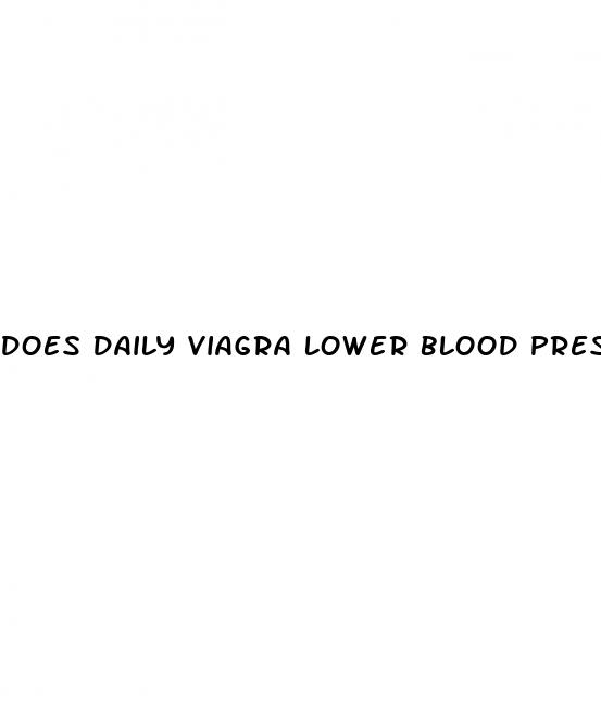does daily viagra lower blood pressure