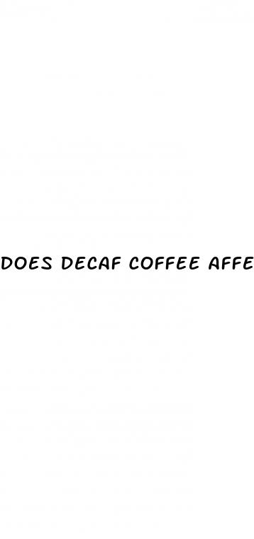 does decaf coffee affect blood pressure