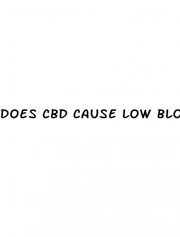 does cbd cause low blood pressure