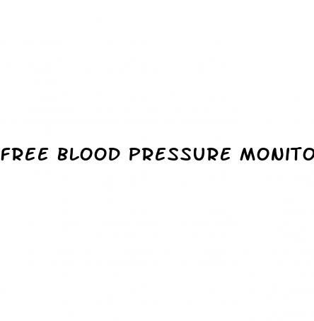 free blood pressure monitor