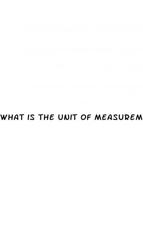 what is the unit of measurement for blood pressure