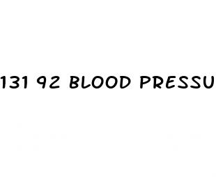 131 92 blood pressure