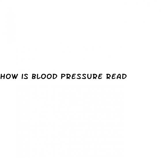 how is blood pressure read