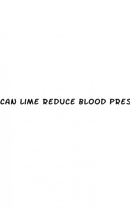 can lime reduce blood pressure