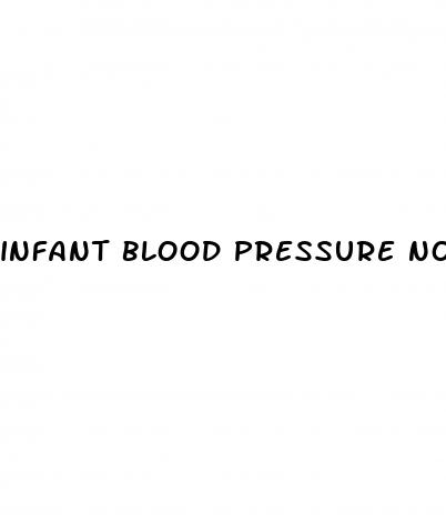infant blood pressure normal