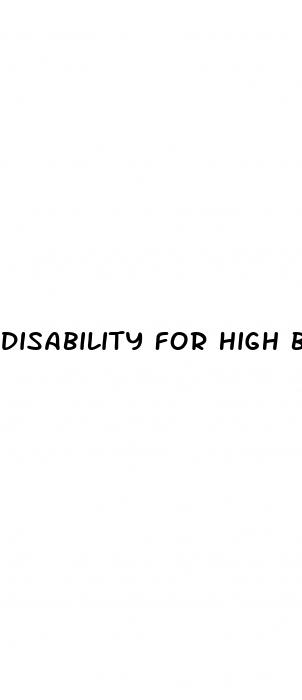 disability for high blood pressure