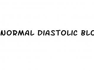normal diastolic blood pressure