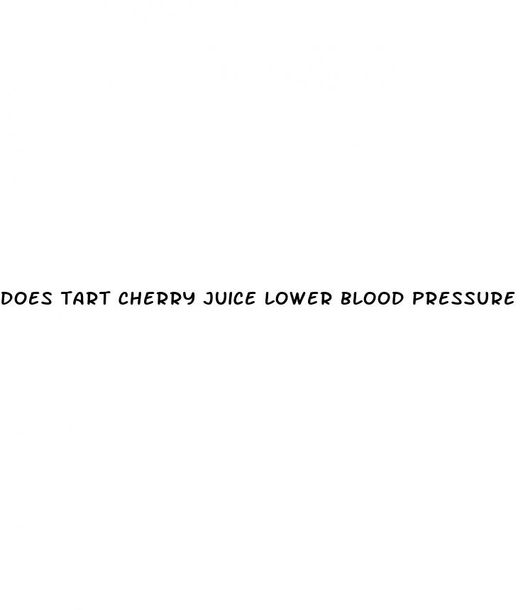 does tart cherry juice lower blood pressure