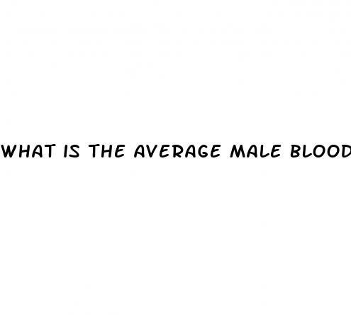 what is the average male blood pressure