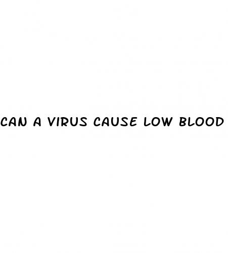 can a virus cause low blood pressure