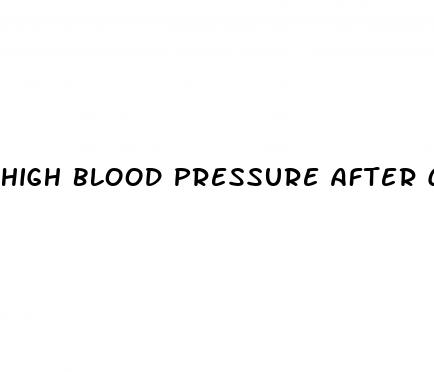high blood pressure after c section