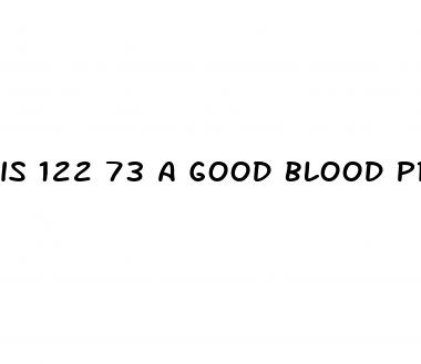 is 122 73 a good blood pressure