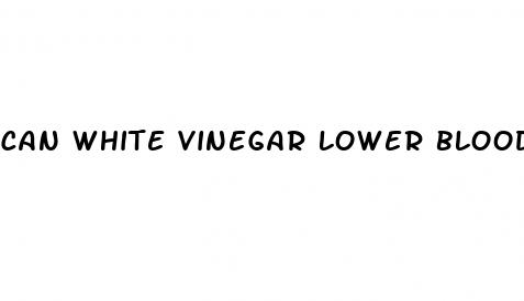 can white vinegar lower blood pressure
