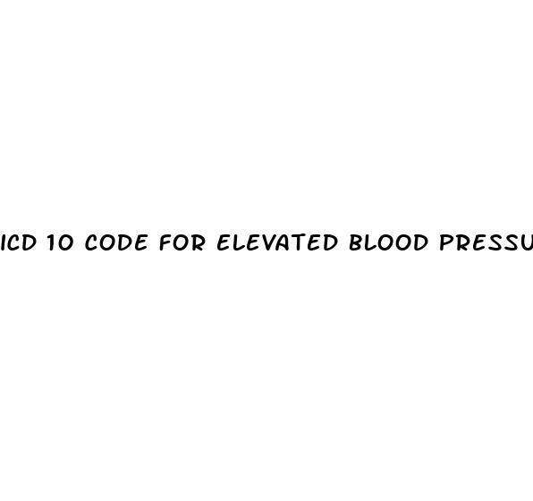 icd 10 code for elevated blood pressure