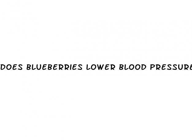 does blueberries lower blood pressure