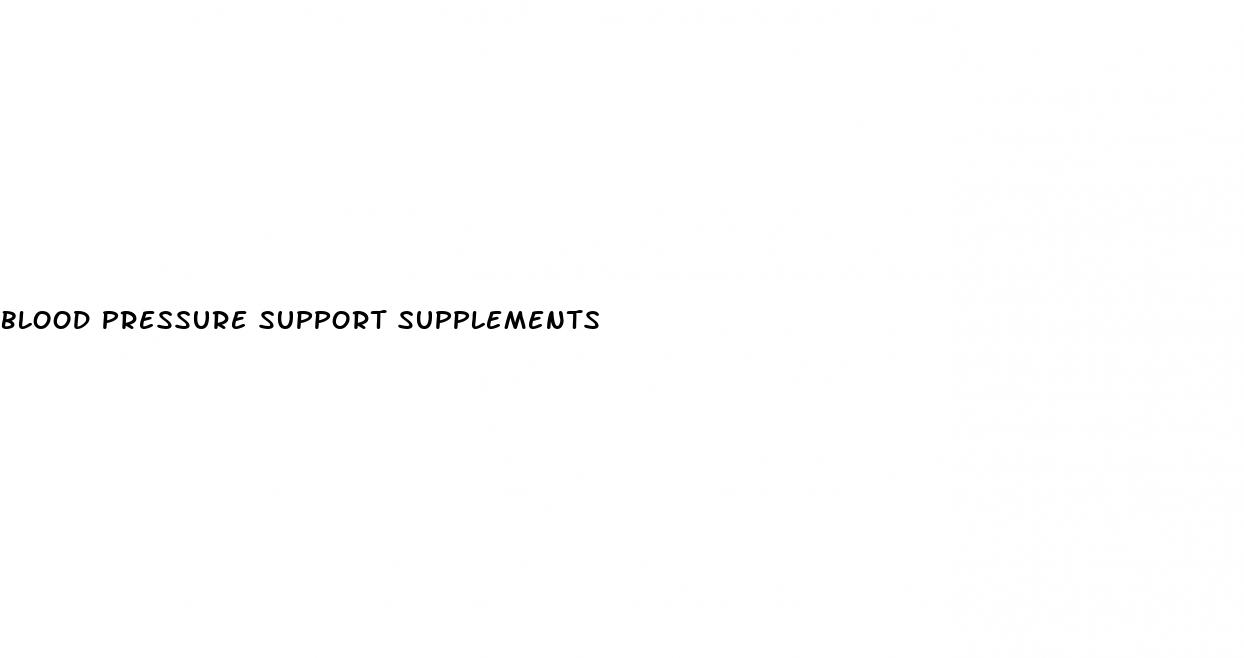 blood pressure support supplements