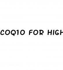 coq10 for high blood pressure