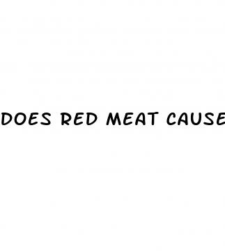 does red meat cause high blood pressure