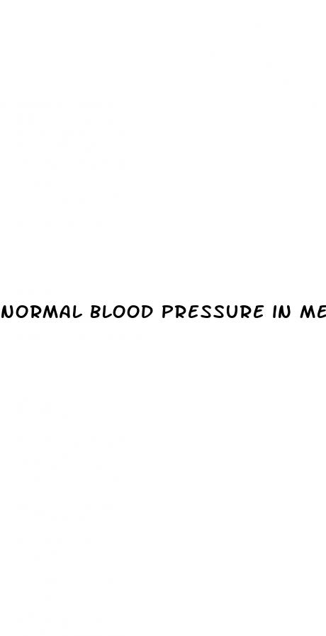 normal blood pressure in men