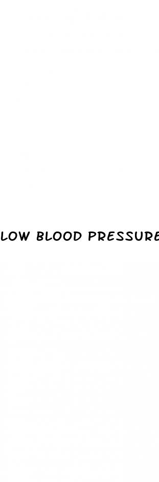low blood pressure infection