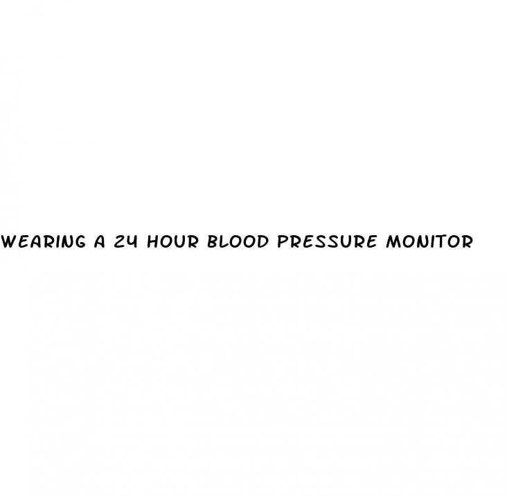 wearing a 24 hour blood pressure monitor