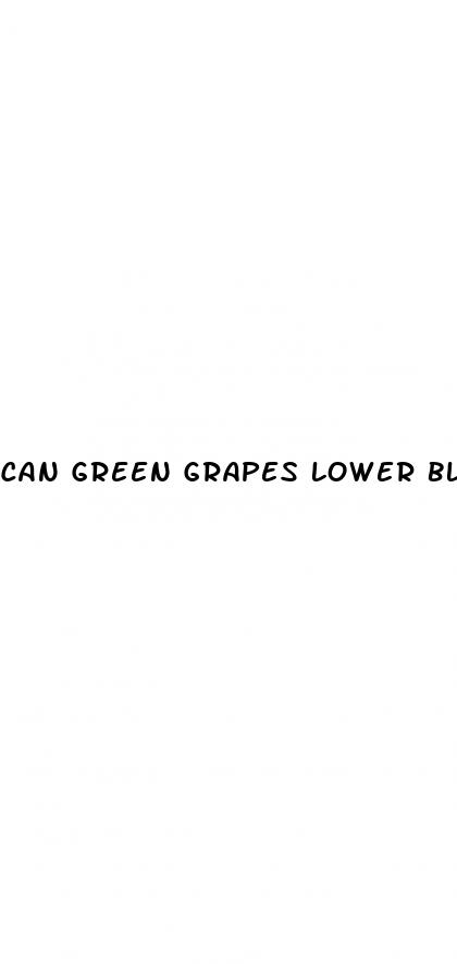 can green grapes lower blood pressure