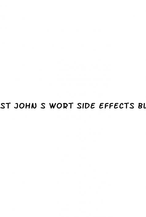 st john s wort side effects blood pressure