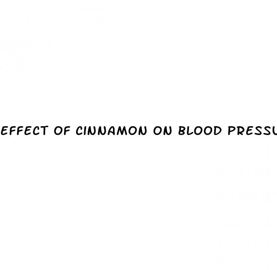 effect of cinnamon on blood pressure