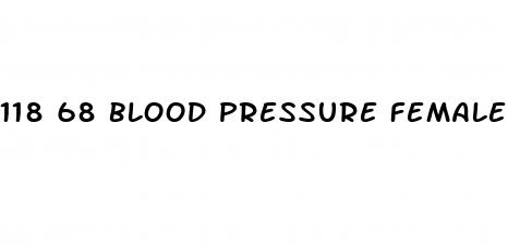 118 68 blood pressure female