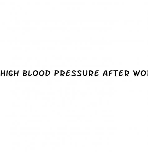 high blood pressure after working out