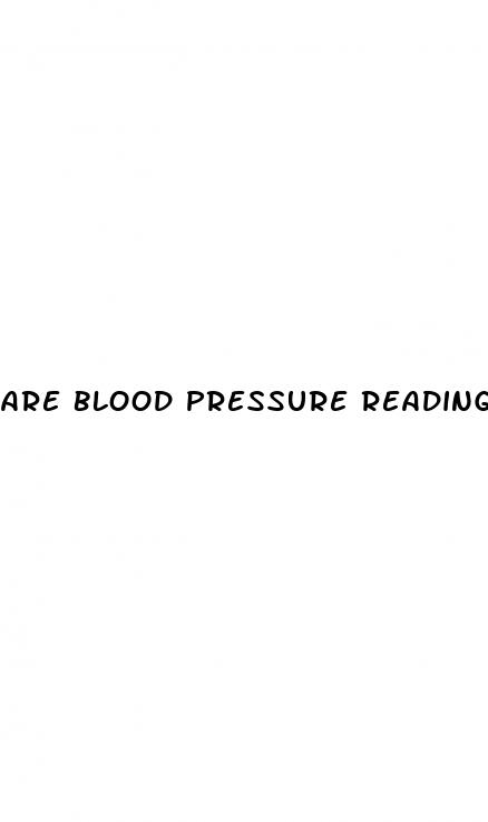 are blood pressure readings accurate