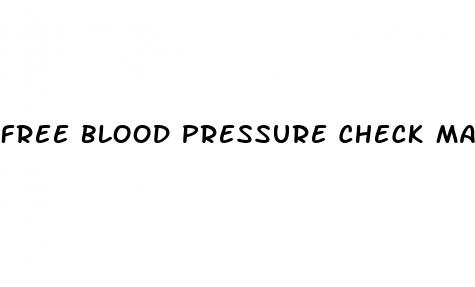 free blood pressure check machine near me