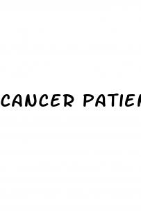 cancer patient low blood pressure