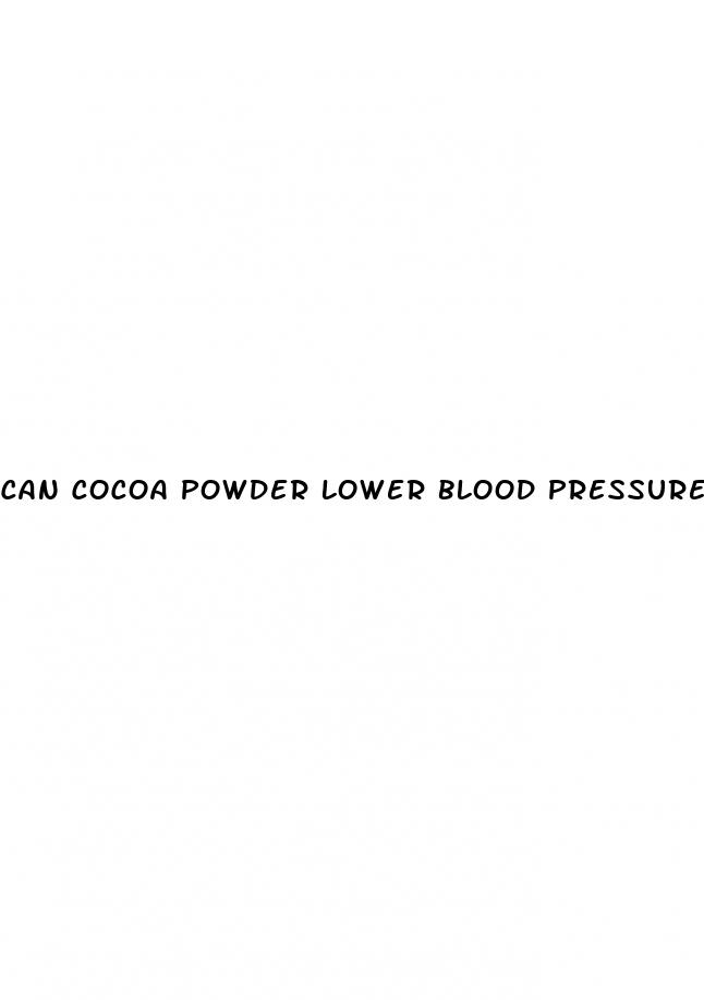 can cocoa powder lower blood pressure
