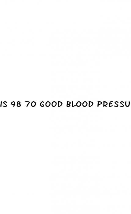 is 98 70 good blood pressure