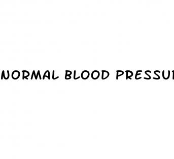 normal blood pressure in adults