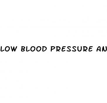 low blood pressure and sweating