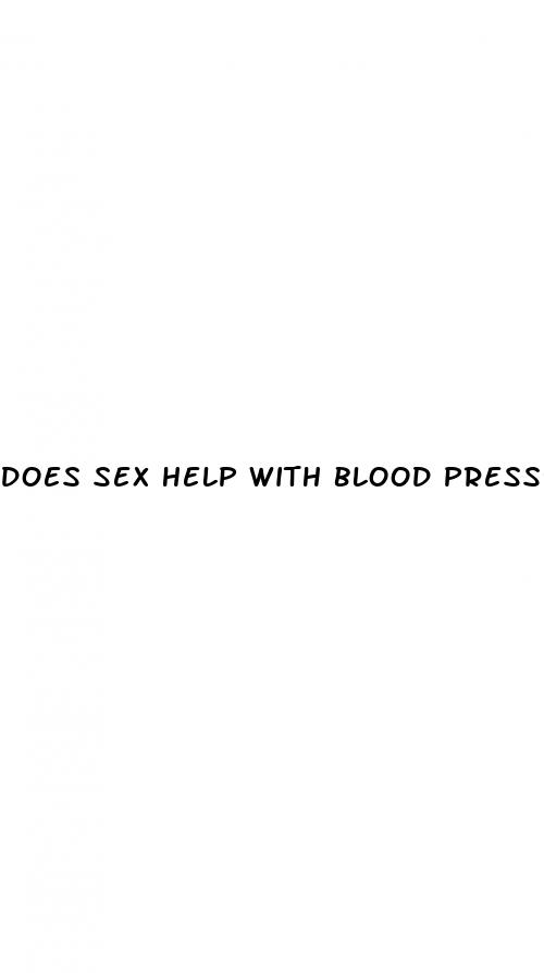 does sex help with blood pressure