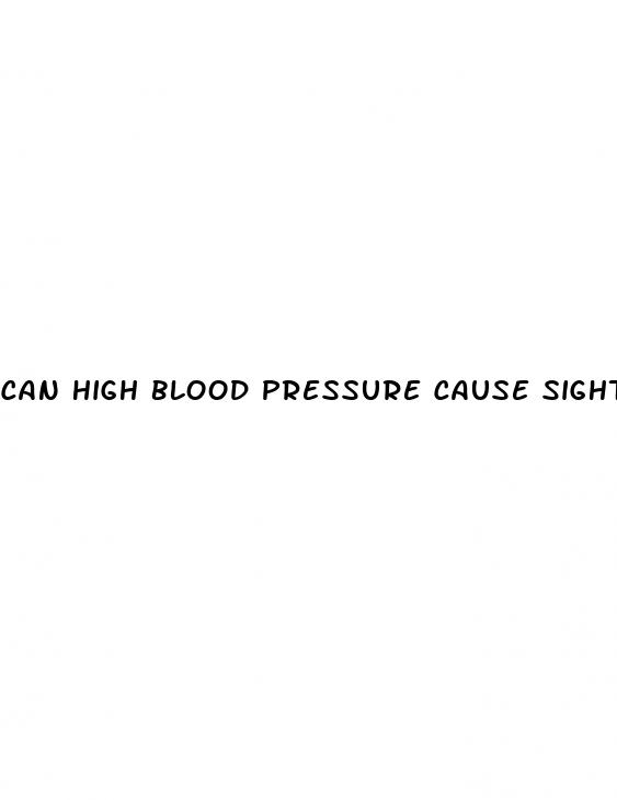 can high blood pressure cause sight problems