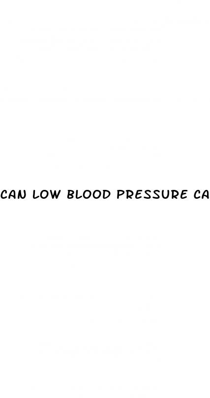 can low blood pressure cause diarrhea