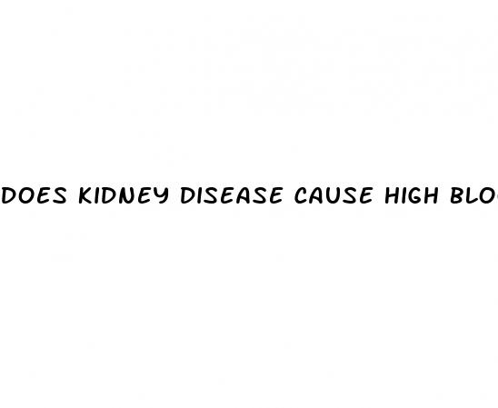 does kidney disease cause high blood pressure