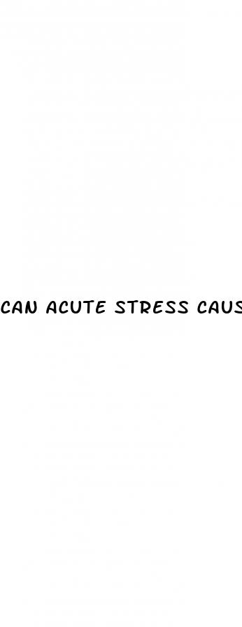 can acute stress cause high blood pressure