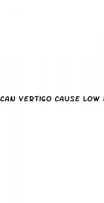 can vertigo cause low blood pressure