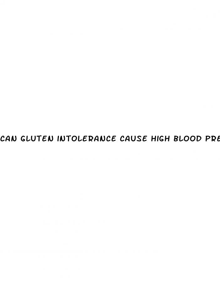 can gluten intolerance cause high blood pressure
