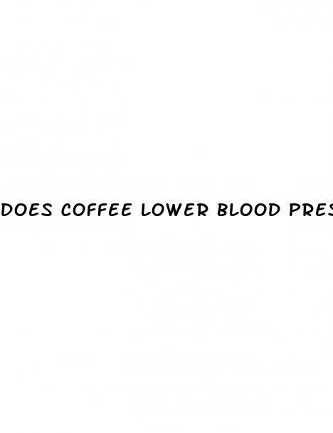 does coffee lower blood pressure